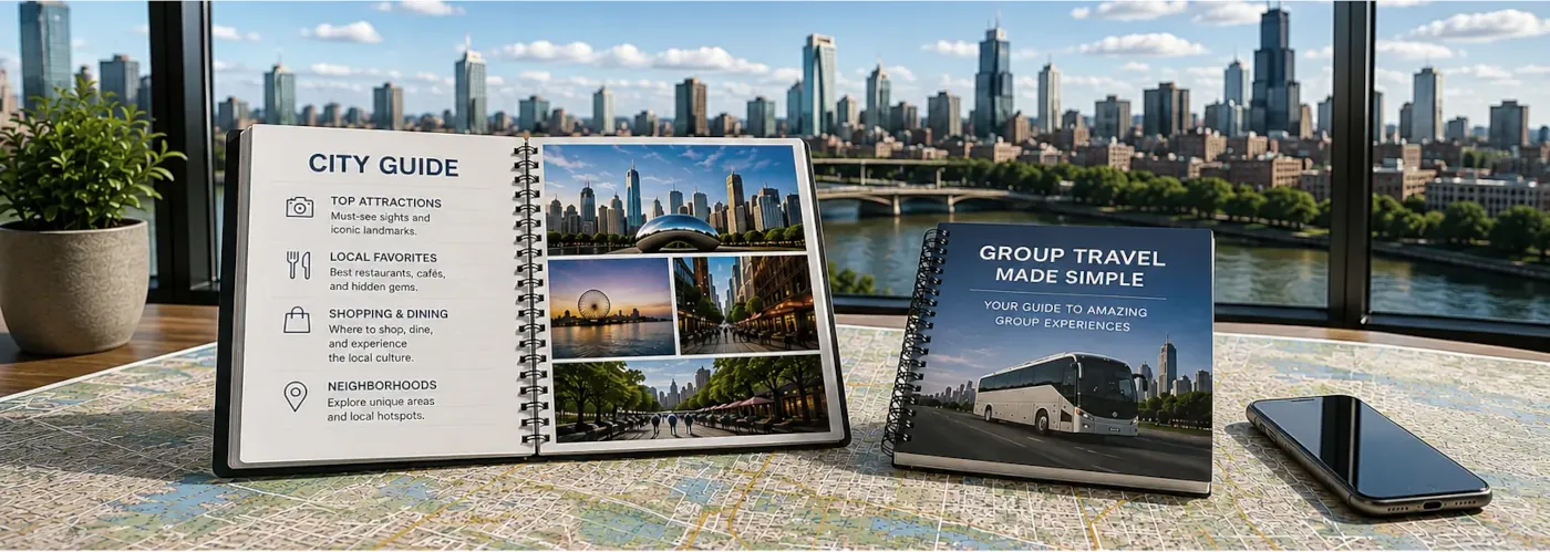Chicago skyline representing local group transportation planning
